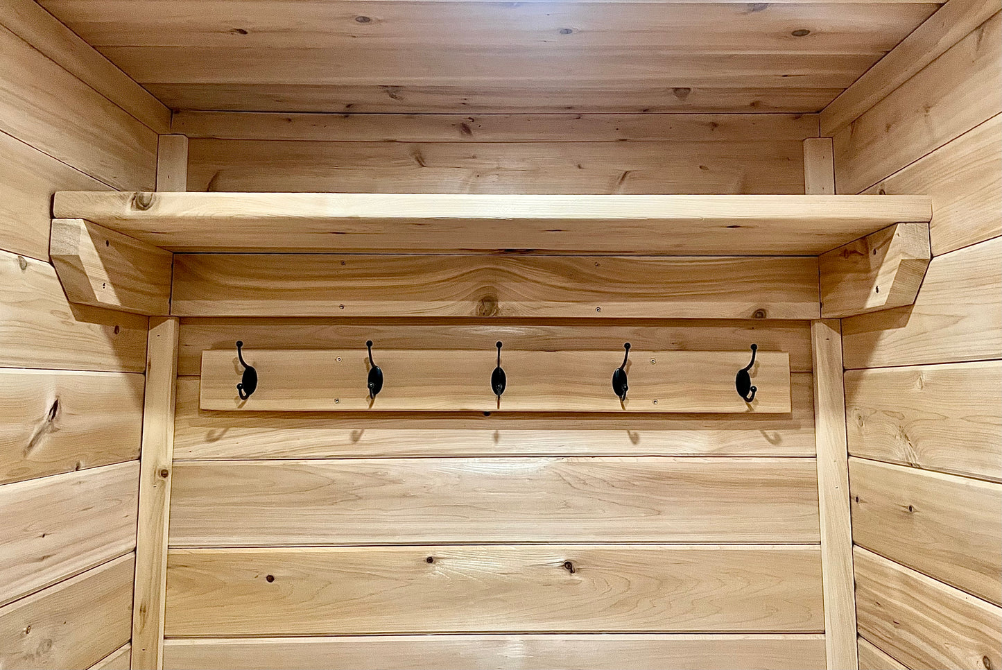 NORTHERN WHITE CEDAR SAUNA TOWEL RACK