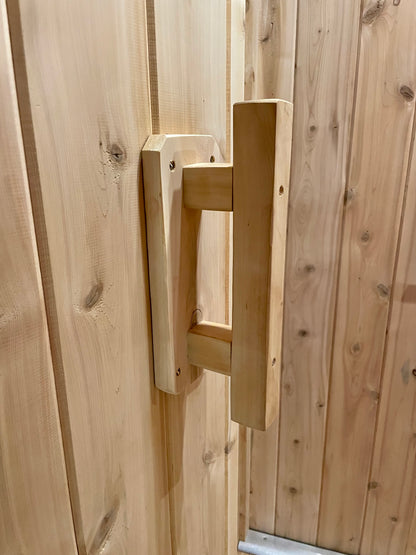 NORTHERN WHITE CEDAR SAUNA STEAM ROOM DOOR HANDLE