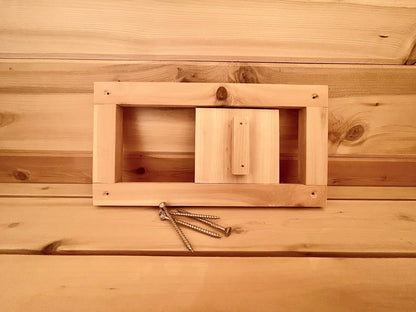 INTERIOR AND EXTERIOR SAUNA VENT COVER COMBINATION
